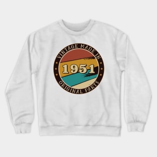 Vintage Made In 1951 Original Parts Crewneck Sweatshirt